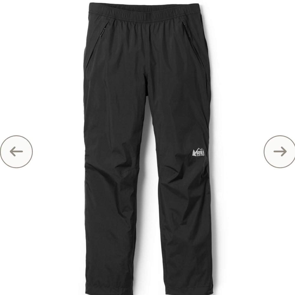 REI Black GORE-TEX Rain Pants